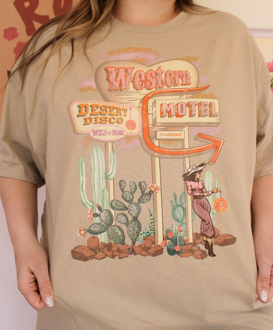 Western Hotel Graphic T-Shirt