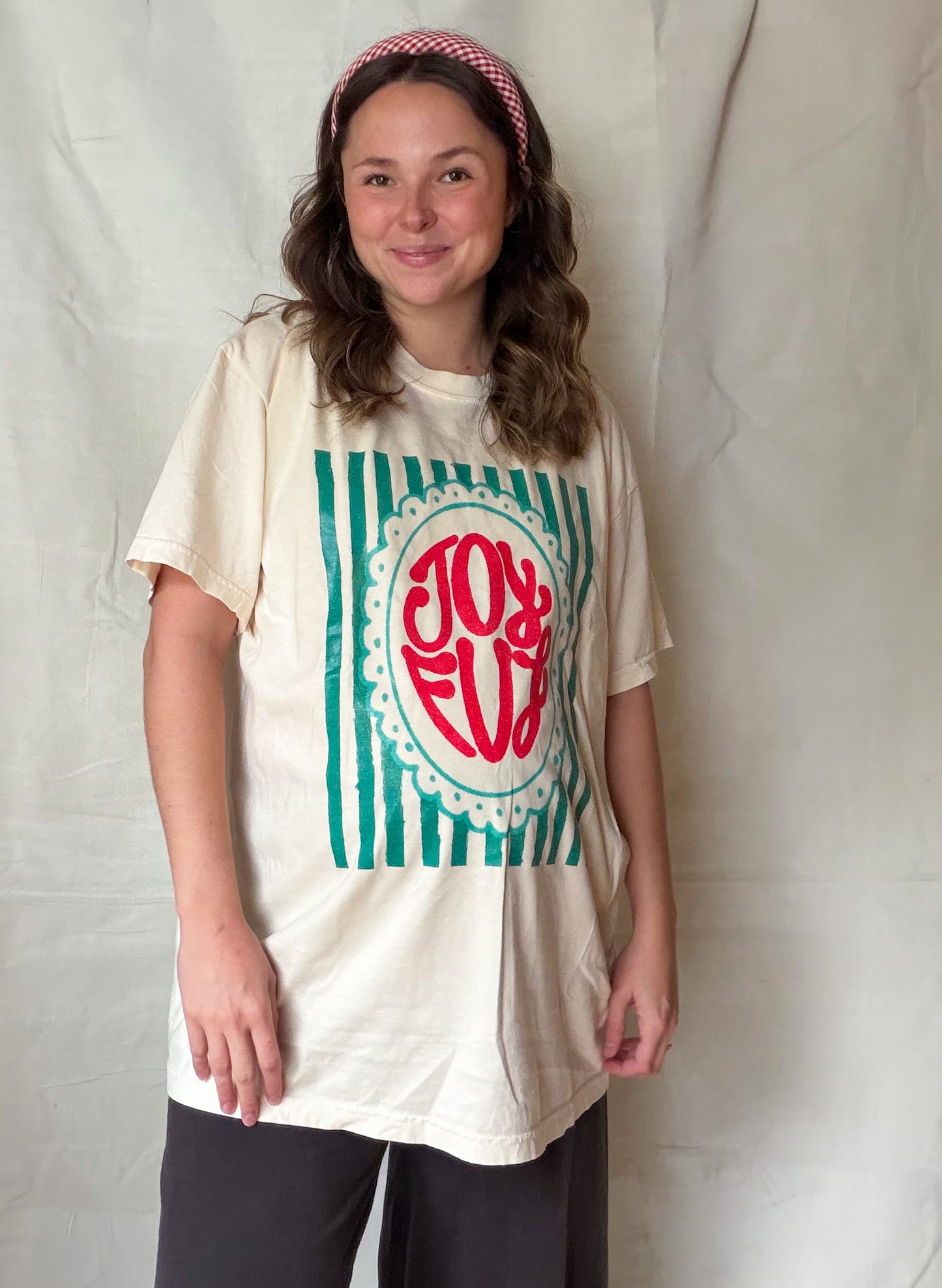Joyful Striped T-Shirt - IVORY
