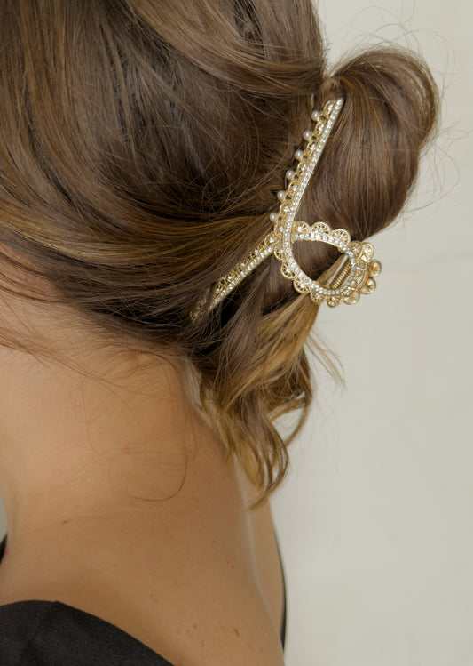 Queen Anne's Lace Claw Clip