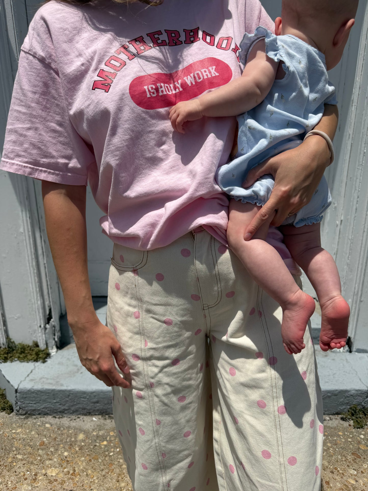 Motherhood Is Holy Work Tee