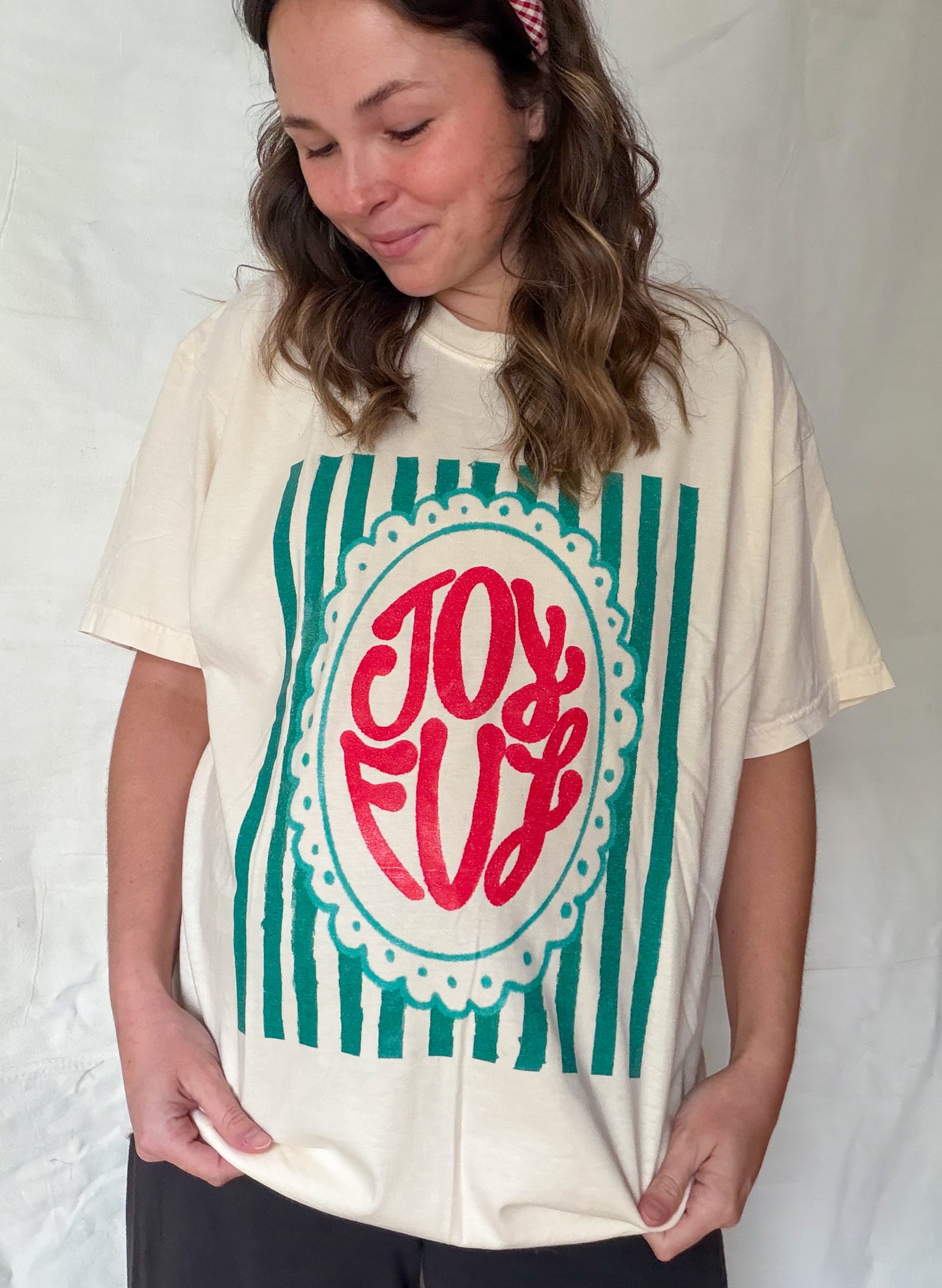 Joyful Striped T-Shirt - IVORY