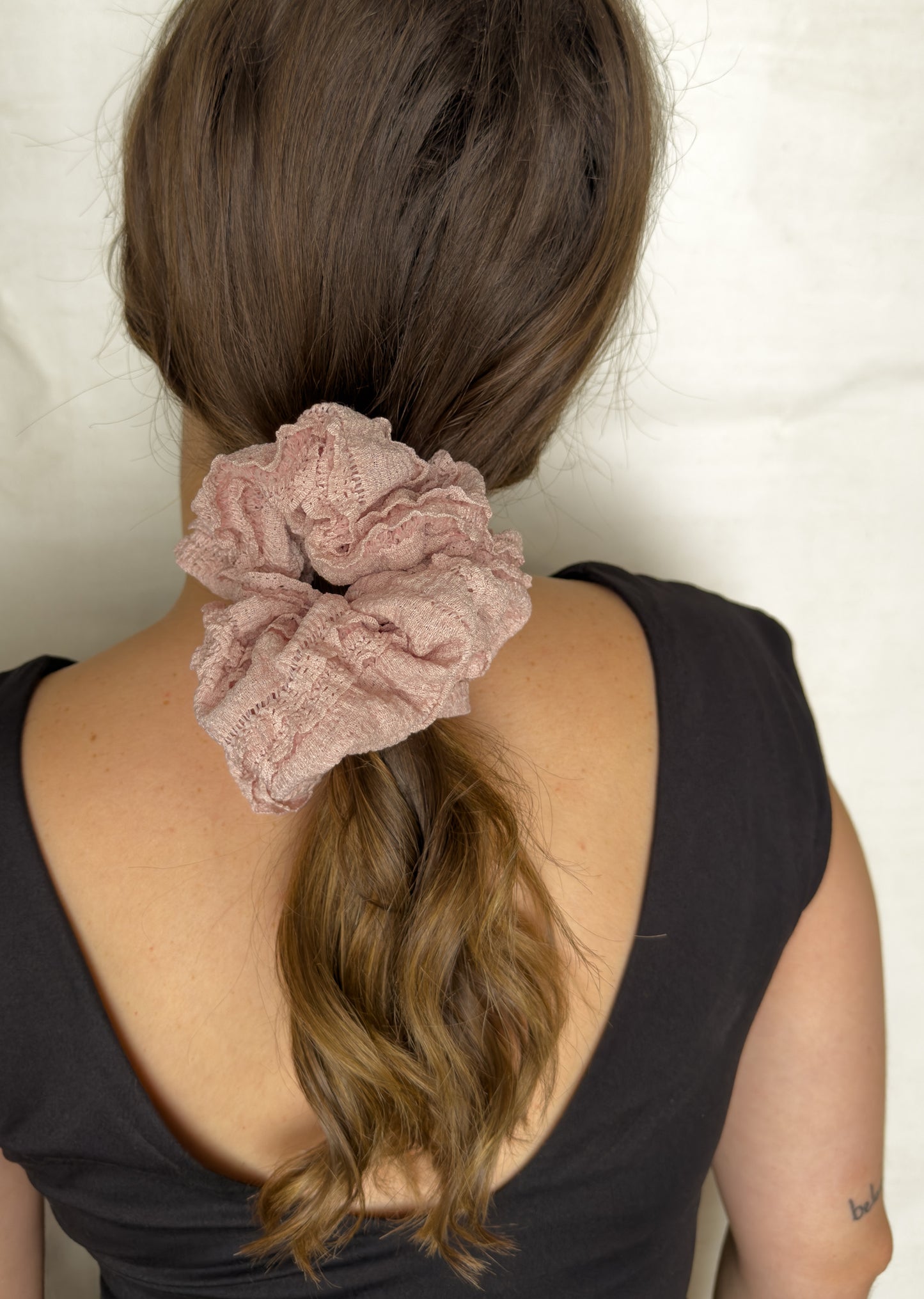 Light Pink Ruffle Jumbo Scrunchie