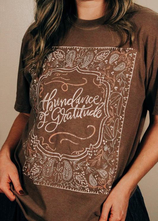 Abundance of Gratitude Graphic Tee