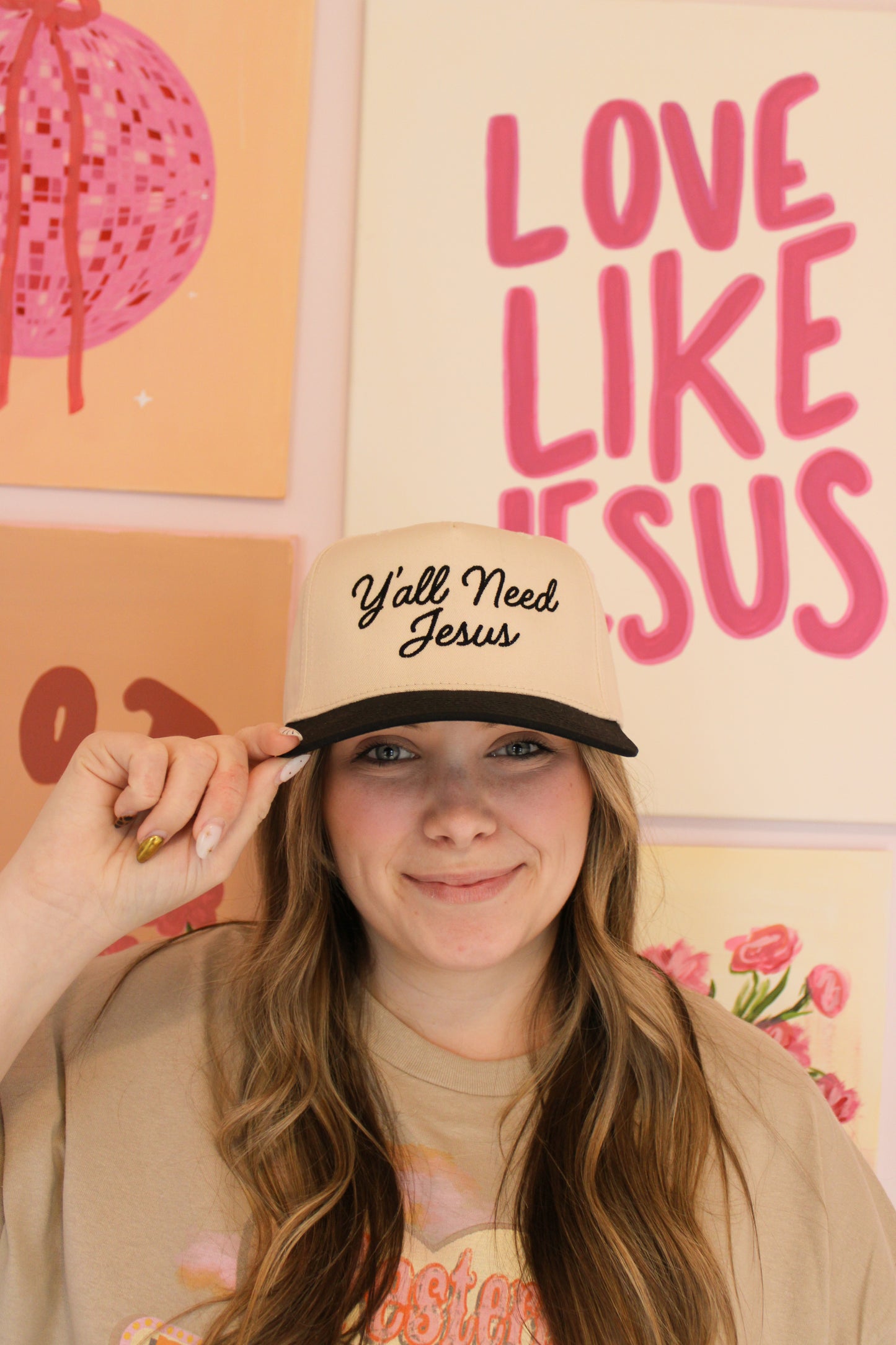 Y'all Need Jesus Embroidered Trucker Hat