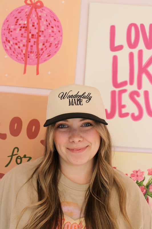 Wonderfully Made Embroidered Trucker Hat