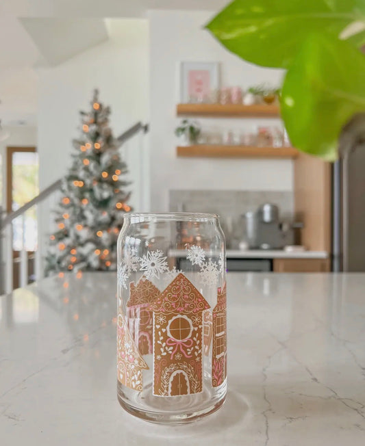 Gingerbread 16oz Glass