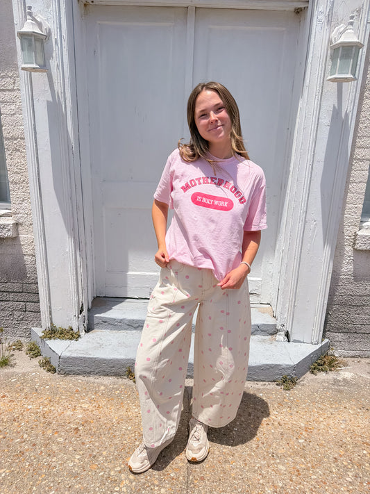 Motherhood Is Holy Work Tee